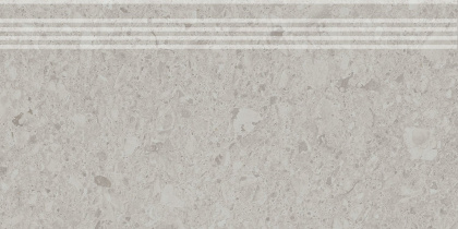 Ступень Чеппо ди Гре серый светлый матовый обрезной 30x60x0,9