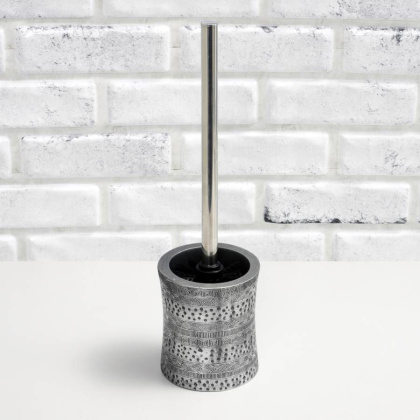 Щетка для унитаза Salm, 10,3х35,5х10,3 см, цвет серебро, K-7627