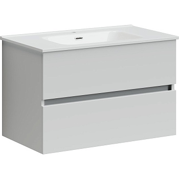 Тумба подвесная SANCOS Urban 790х450х550, c двумя ящиками оснащенными доводчиками, белый глянец , арт. UR80W