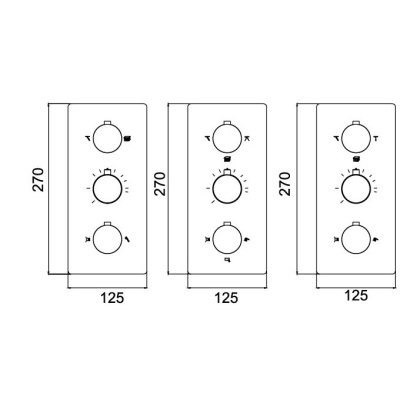Встраиваемый термосмеситель RGW SP-41, RGW 21140541-11