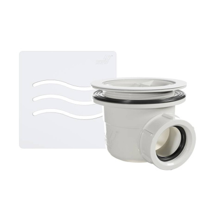 Сифон для душевых поддонов RGW S-010-1 Волна белый 90 мм, RGW 502411101-01 Сифон для душевых поддонов RGW S-010-1 Волна белый 90 мм, RGW 502411101-01