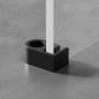W94WI-90-F1-BTE Душевая перегородка X-Joy 90x195, стекло прозр. 6 мм + покрытие, фурнитура черный