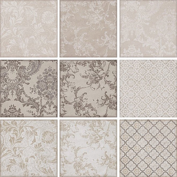 Плитка настенная 5267 Марчиана микс бежевый 20*20*6,9 (26шт/1,04м2), м2