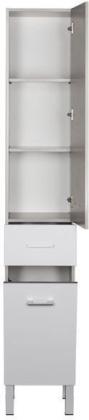 Шкаф-пенал для ванной Aquanet Верона 35 б/к белый (напольный)