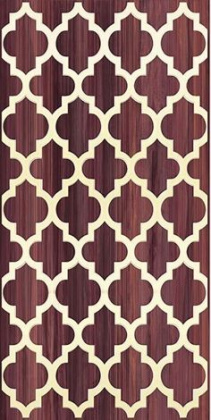 Декор Buhara бордо 25х50