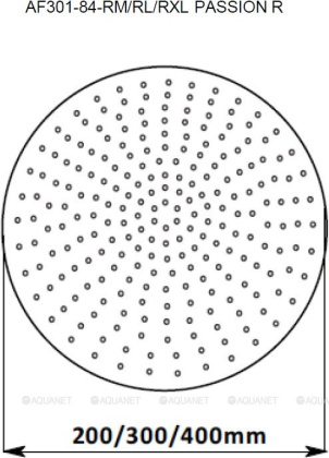 Верхний душ Aquanet Passion AF301-84-RL Верхний душ Aquanet Passion AF301-84-RL