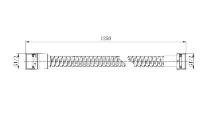 Шланг для душа 125см AQUATEK AQ2100CR 