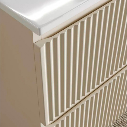 Тумба подвесная SANCOS Snob R 995х445х500, c двумя ящиками оснащенными доводчиками, Beige Soft , арт.SNR100CE