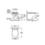 Подвесной унитаз Grohe Bau Ceramic 39351000 с сиденьем Подвесной унитаз Grohe Bau Ceramic 39351000 с сиденьем