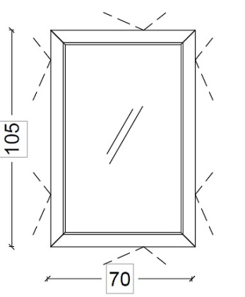 Зеркало Dolce Глянцевый Графит 105x70см 567-GR Boheme Зеркало Dolce Глянцевый Графит 105x70см 567-GR Boheme