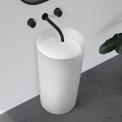 Раковина отдельностоящая ABBER Stein AS2506-H белая матовая Раковина отдельностоящая ABBER Stein AS2506-H белая матовая