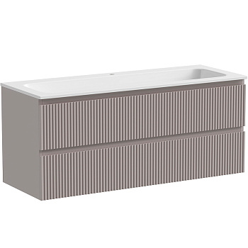 Тумба подвесная SANCOS Snob R 1195х445х500, c двумя ящиками оснащенными доводчиками, Doha Soft, арт.SNR120SM Тумба подвесная SANCOS Snob R 1195х445х500, c двумя ящиками оснащенными доводчиками, Doha Soft, арт.SNR120SM