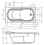 Акриловая ванна Riho Columbia, 140х70 см без гидромассажа