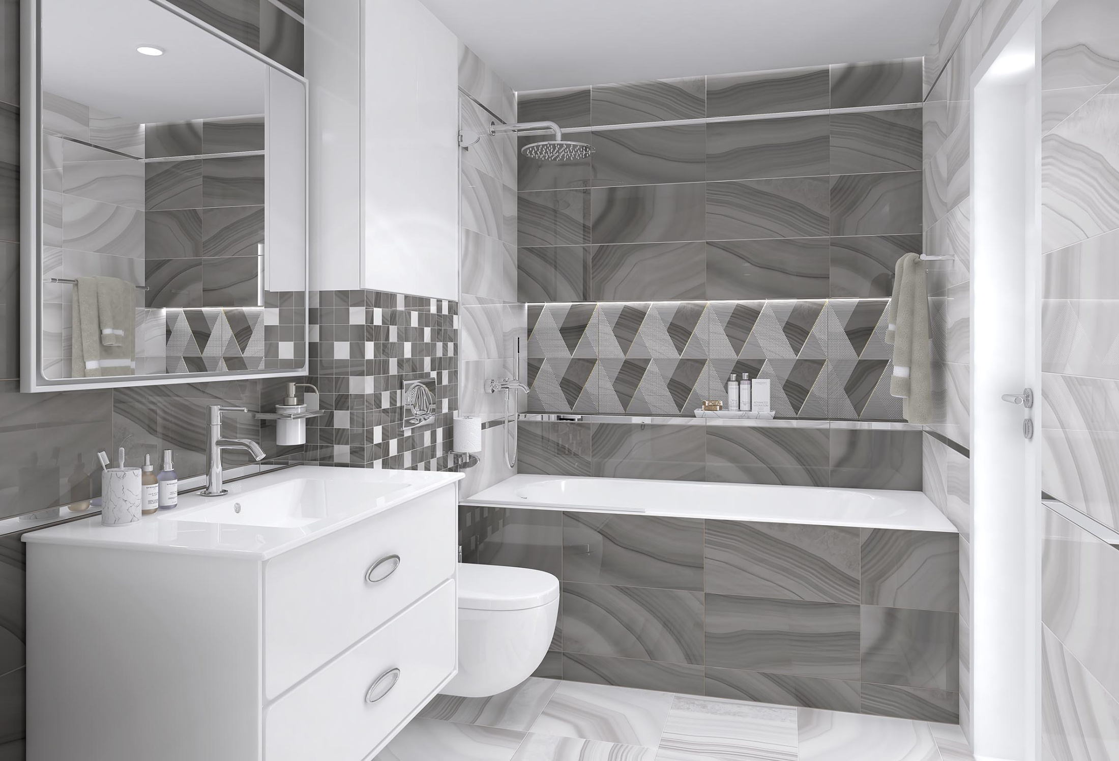 Плитка настенная 34075 Space коричневый 25*50 (12шт/1,5м2),м2