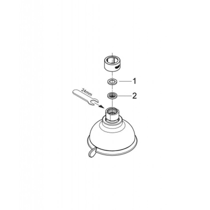 Верхний душ GROHE Tempesta New Rustic IV, 9,5 л/мин, хром (27610001) Верхний душ GROHE Tempesta New Rustic IV, 9,5 л/мин, хром (27610001)