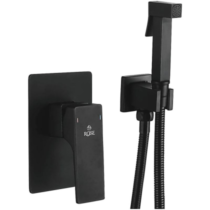 Гигиенический душ со смесителем Rose R1005H, черный Гигиенический душ со смесителем Rose R1005H, черный
