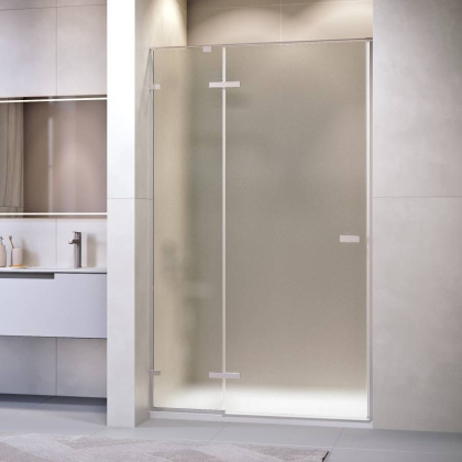 Душевая дверь 100*200 RGW SV-004 Хром/Матовое/8 мм (EasyClean)