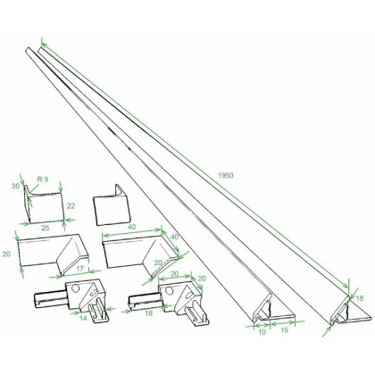 Комплект декоративных планок Excellent PROF-PVC Белый