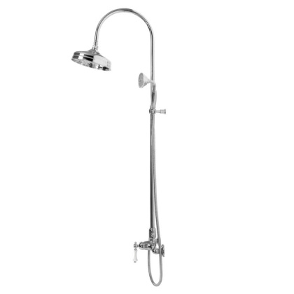 MARGOT-CD-02-M Душевая колонна со смесителем, верхним и ручным душем бронза, ручка бронза MARGOT-CD-02-M Душевая колонна со смесителем, верхним и ручным душем бронза, ручка бронза