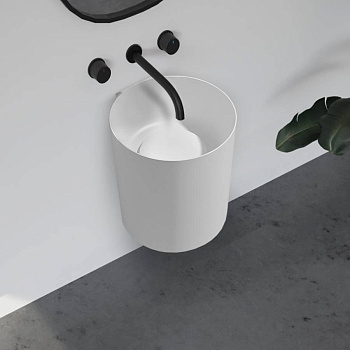 Раковина подвесная ABBER Stein AS2624 белая матовая Раковина подвесная ABBER Stein AS2624 белая матовая