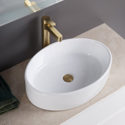 Раковина керамическая накладная, овальная BB1049 Раковина керамическая накладная, овальная BB1049