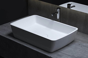 Раковина Salini GLORIA 312 1102212MRF S-Stone покраска по RAL полностью, накладная, матовая Раковина Salini GLORIA 312 1102212MRF S-Stone покраска по RAL полностью, накладная, матовая