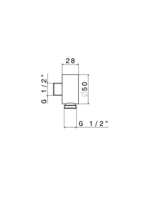 Монтажная часть OLE для душевого гарнитура, хром Монтажная часть OLE для душевого гарнитура, хром
