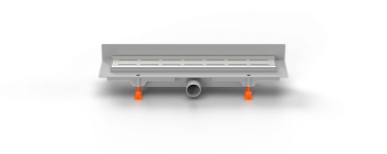 Душевой лоток 35 см Creto Walkway CRE-350 WH-P с решеткой, хром