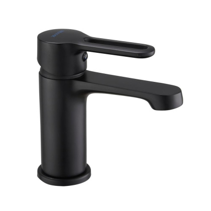 Смеситель для раковины латунь, черный S8101H