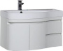 Тумба с раковиной Aquanet Сопрано 95 L белый (2 дверцы 2 ящика) Тумба с раковиной Aquanet Сопрано 95 L белый (2 дверцы 2 ящика)