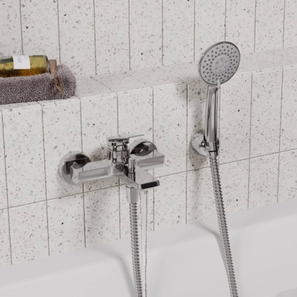 Lopau 3201 Смеситель для ванны с коротким изливом Wasserkraft