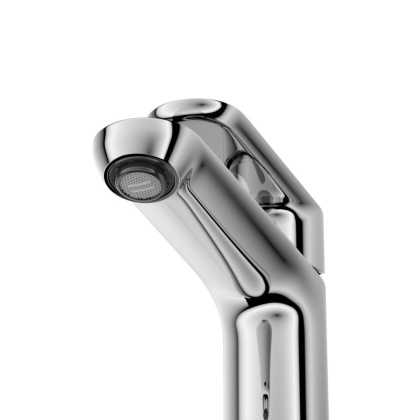 STYLUS-LS-01-W0 Смеситель для раковины однорычажный без донного клапана, хром