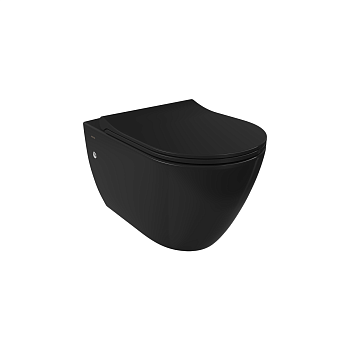 Унитаз Venezia Rimless, глян. черный с бидеткой, 1295-005-0128, шт Унитаз Venezia Rimless, глян. черный с бидеткой, 1295-005-0128, шт