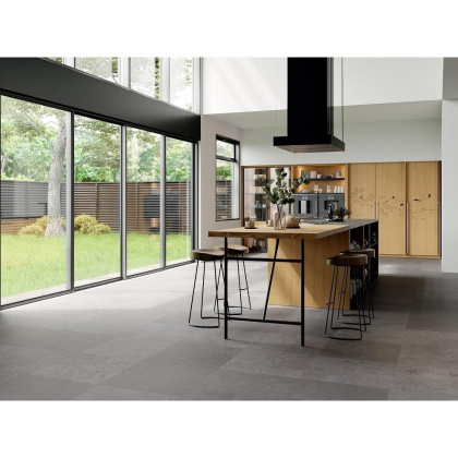 Керамогранит Про Лаймстоун серый натуральный обрезной 60x60x0,9