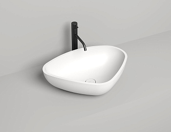 Раковина Salini GLORIA 306 1102206MRH S-Stone покраска по RAL снаружи, накладная, матовая Раковина Salini GLORIA 306 1102206MRH S-Stone покраска по RAL снаружи, накладная, матовая