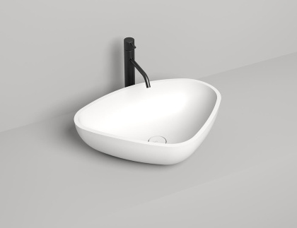 Раковина Salini GLORIA 306 1102206MRH S-Stone покраска по RAL снаружи, накладная, матовая Раковина Salini GLORIA 306 1102206MRH S-Stone покраска по RAL снаружи, накладная, матовая