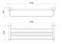 Полка для полотенец AQUATEK AQ4115CR ЕВРОПА