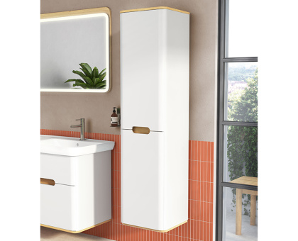 Пенал Sentо, с корзиной для белья, 40 см, цвет матовый белый, правосторонний  ( ножки 61069 заказываются отдельно ) Пенал Sentо, с корзиной для белья, 40 см, цвет матовый белый, правосторонний  ( ножки 61069 заказываются отдельно )