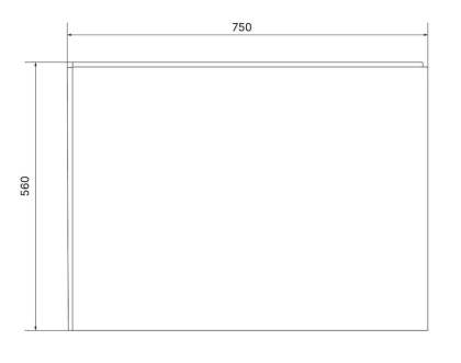 Панель боковая FLAT 75 R Панель боковая FLAT 75 R