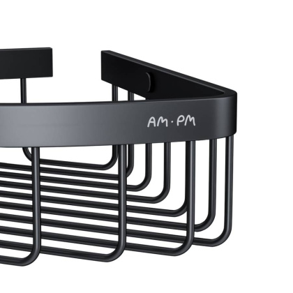 A7452222 Sense L Корзина для душа угловая двухъярусная, черный