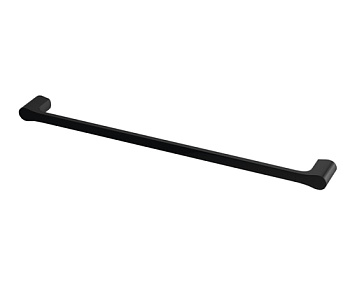 Держатель полотенец Glan одинарный, 64х3х6 см, черный, K-5130