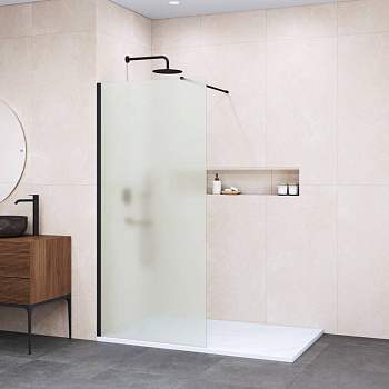 Душевая перегородка 120*195 RGW WA-002 B Чёрный/Матовое/6 мм (1190-1205) (Easy)