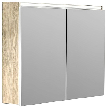 Зеркальный шкаф Vallessi 100 LIGHT OAK с подсветкой 546-L Boheme Зеркальный шкаф Vallessi 100 LIGHT OAK с подсветкой 546-L Boheme