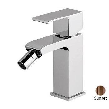 PORTA-BS1-SS Смеситель на биде однорычажный, с донным клапаном, исполнение sunset