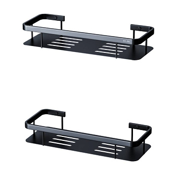 A7453222 Sense L Полка для душа прямая двухъярусная, черный, шт A7453222 Sense L Полка для душа прямая двухъярусная, черный, шт