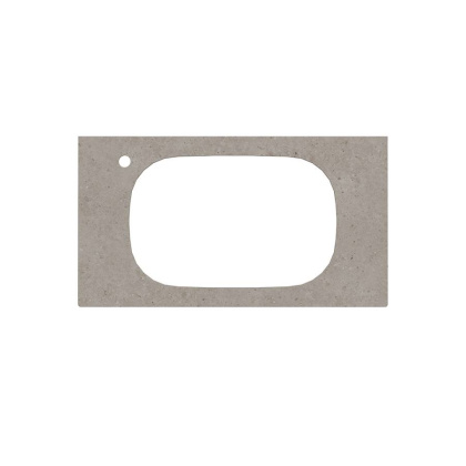 Спец. изделие декоративное для раковин, встраиваемых сверху MAGICA Риккарди 90 см, серый матовый MA.2.1.SG519920R\90