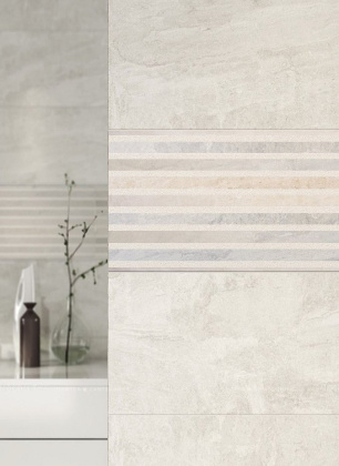 Плитка настенная Stone Flowers Stone Grey 25х75 (O-SNF-WTU091) (6шт/1,125м2), м2