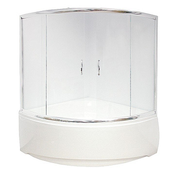 Шторка для ванны Aquanet Malta, прозрачное стекло