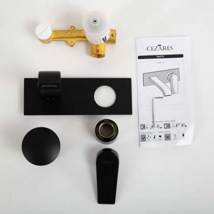 NAUTIC-BLI-SR Смеситель для раковины встраиваемый однорычажный, излив и ручка на одной площадке, исполнение Sunrise