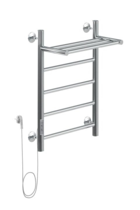 Полотенцесушитель электрический Aquanet Mauro 60х40 Тэн слева, с полкой